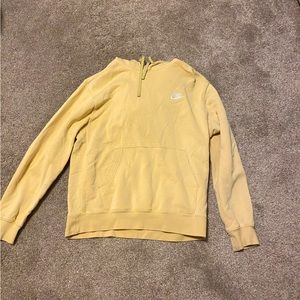 Yellow nike hoodie size Medium